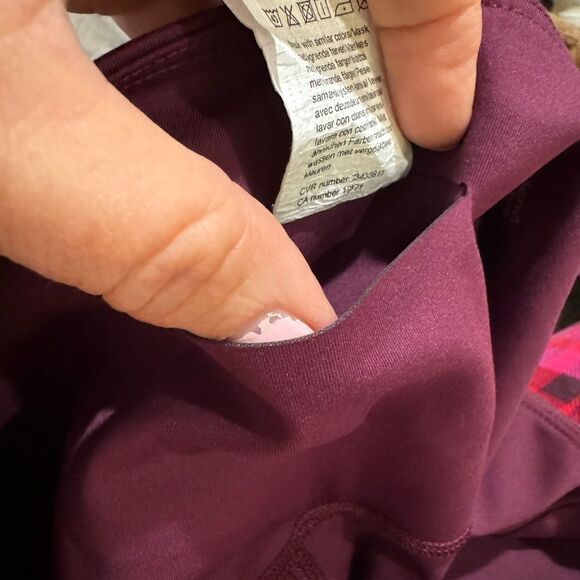 NWOT The Girlfriend Collective Plum Compressive High-Rise Legging Size L - Picture 6 of 9